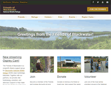 Tablet Screenshot of friendsofblackwater.org